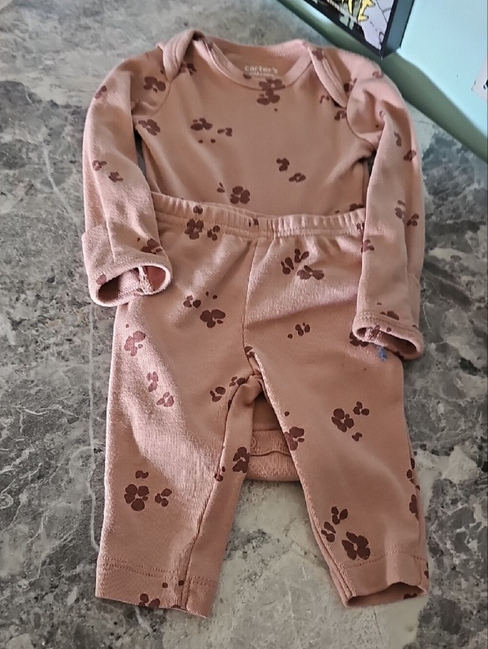 Carter's Child of Mine Baby Girl Floral 2-Piece Outfit Set (0-3M)